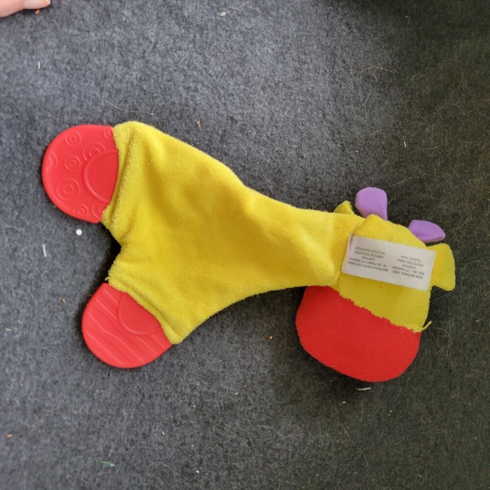 Bright Starts Baby Teether Giraffe Security Blanket Crinkle Lovey Kids II,‎ 10" - Picture 4 of 5